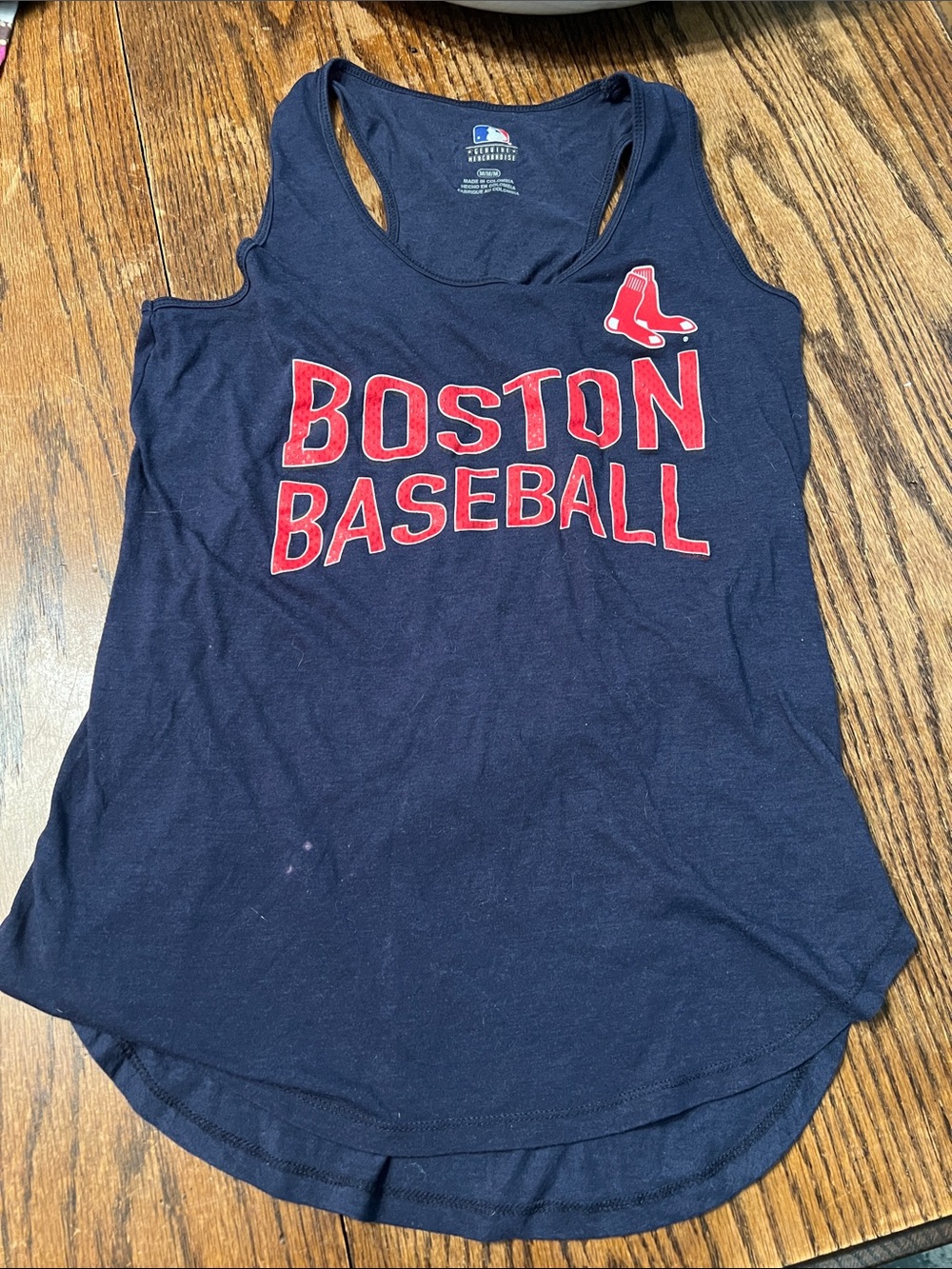 Genuine Merchandise Navy Blue Boston Red Sox Baseball Tank Top